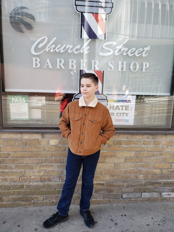 Church Street Barber Shop storefront on Church Street, Toronto