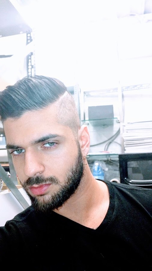 Styled haircut result